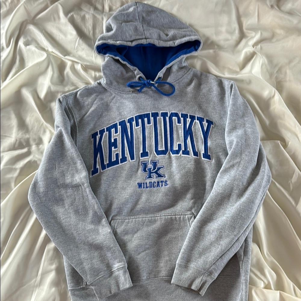 Top of the World Gray and Blue Kentucky Hoodie